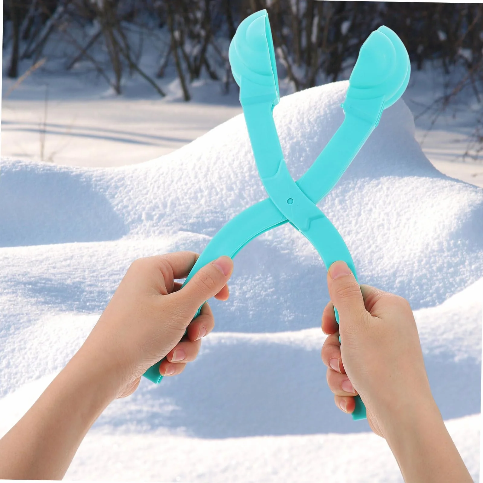 TOYANDONA Pince De Boules De Neige De Caca pour Garçon Et Filles, Petite Taille 30 Cm, Plastique Sûr, Jouet Extérieur D’Hiver, Jeu De Plage Sable, Fabrication Rapide Et Mains Protégées