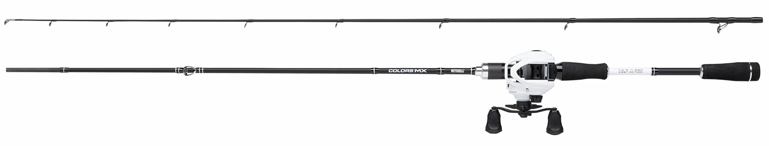 Mitchell Colors MX Castrute and Rolle Combo – Raubfisch Baitcasting Setup – Hecht, Zander, Barsch
