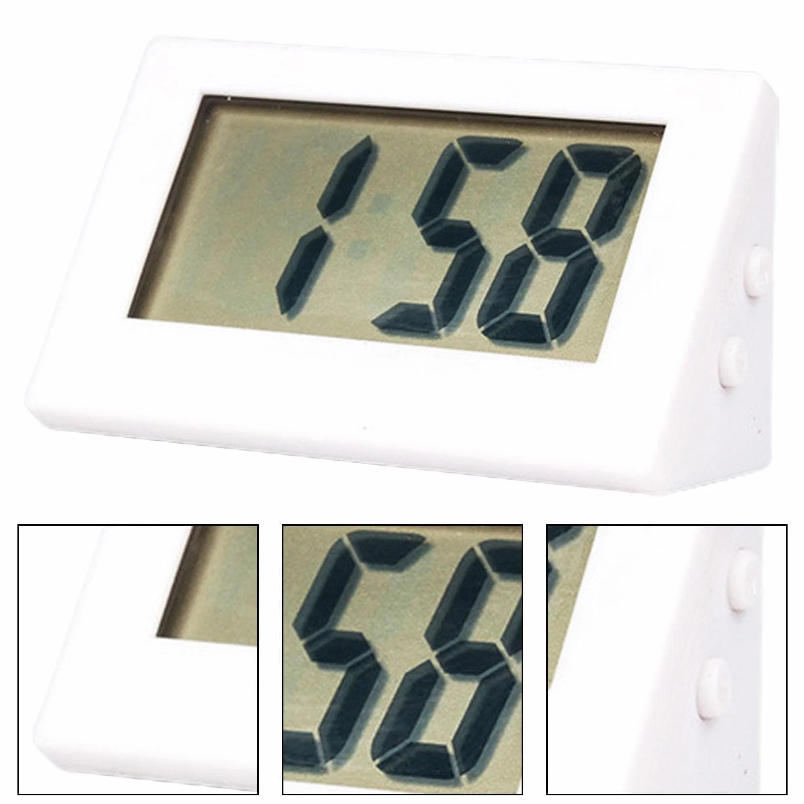 Horloge Numérique Petite Réveil de Voyage Chevet Pendulette Bureau Pile Bouton
