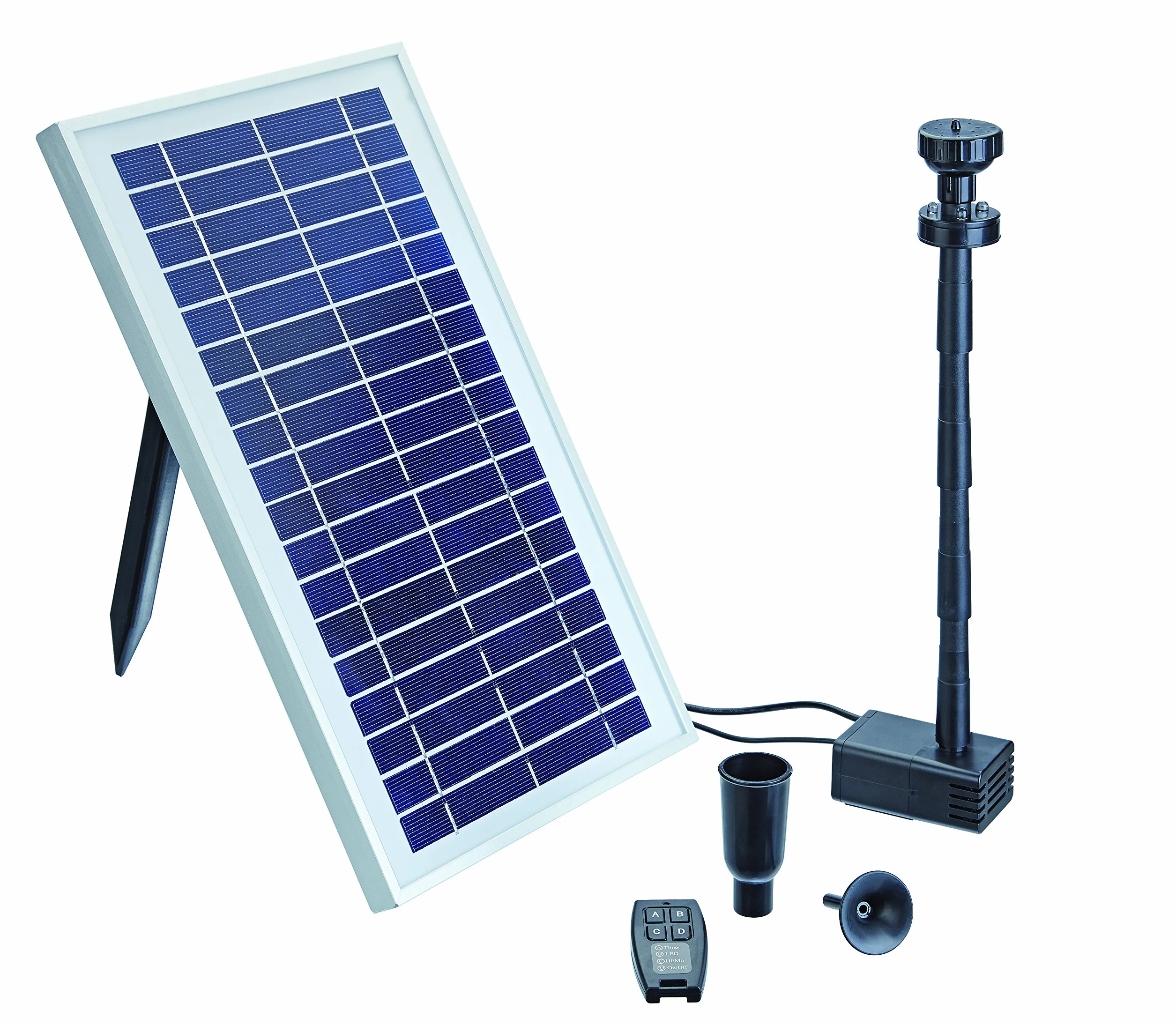 Pontec Jeux d'eau pondosolar 600 Control, Noir