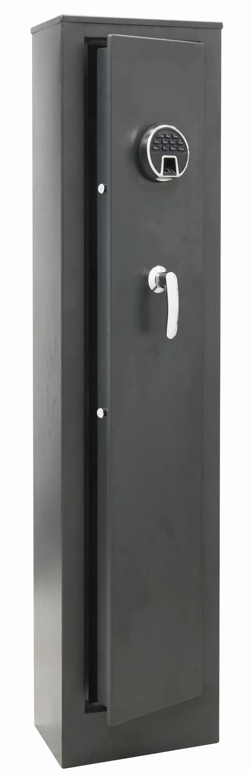 ARREGUI Braco ARM050835 Armoire à 5 Fusils en Acier avec Alarme | Ouverture à code ou empreinte digitale | Coffre-fort avec lecteur biométrique | FRANCE, BELGIQUE, ITALIE : valide toutes armes à feu