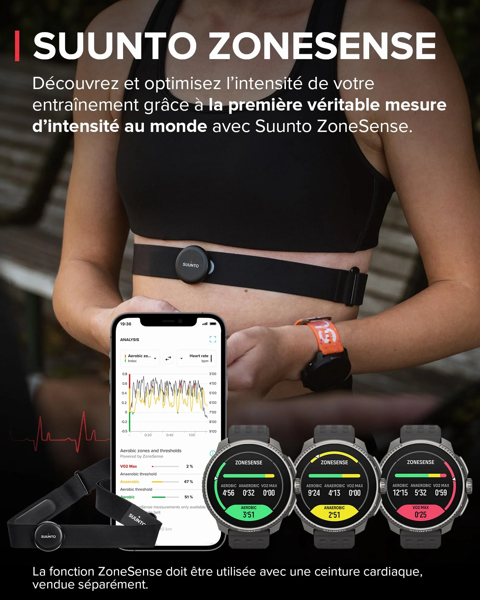 SUUNTO Race Montre de Sport GPS Homme Femme, Bi-Band GNSS, Carte Hors Ligne, Écran Tactile AMOLED, Autonomie 26 Jours