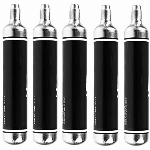 Pack de 5 cartouches de CO2 de 88 grammes (88g) | Capsules d'air comprimé pour carabines, fusils et fusils de balines et Airsoft pas chers