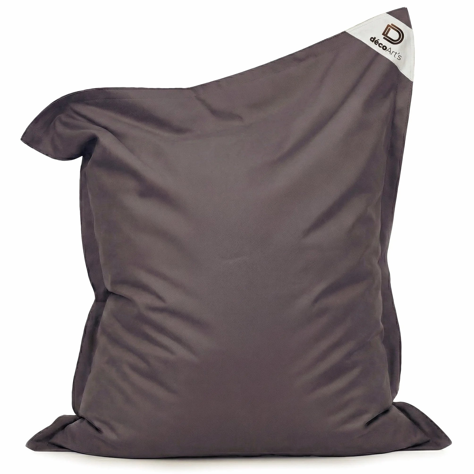 Housse Pouf Géant XXL 180x140cm AntiUV Déhoussable Gris Carbone
