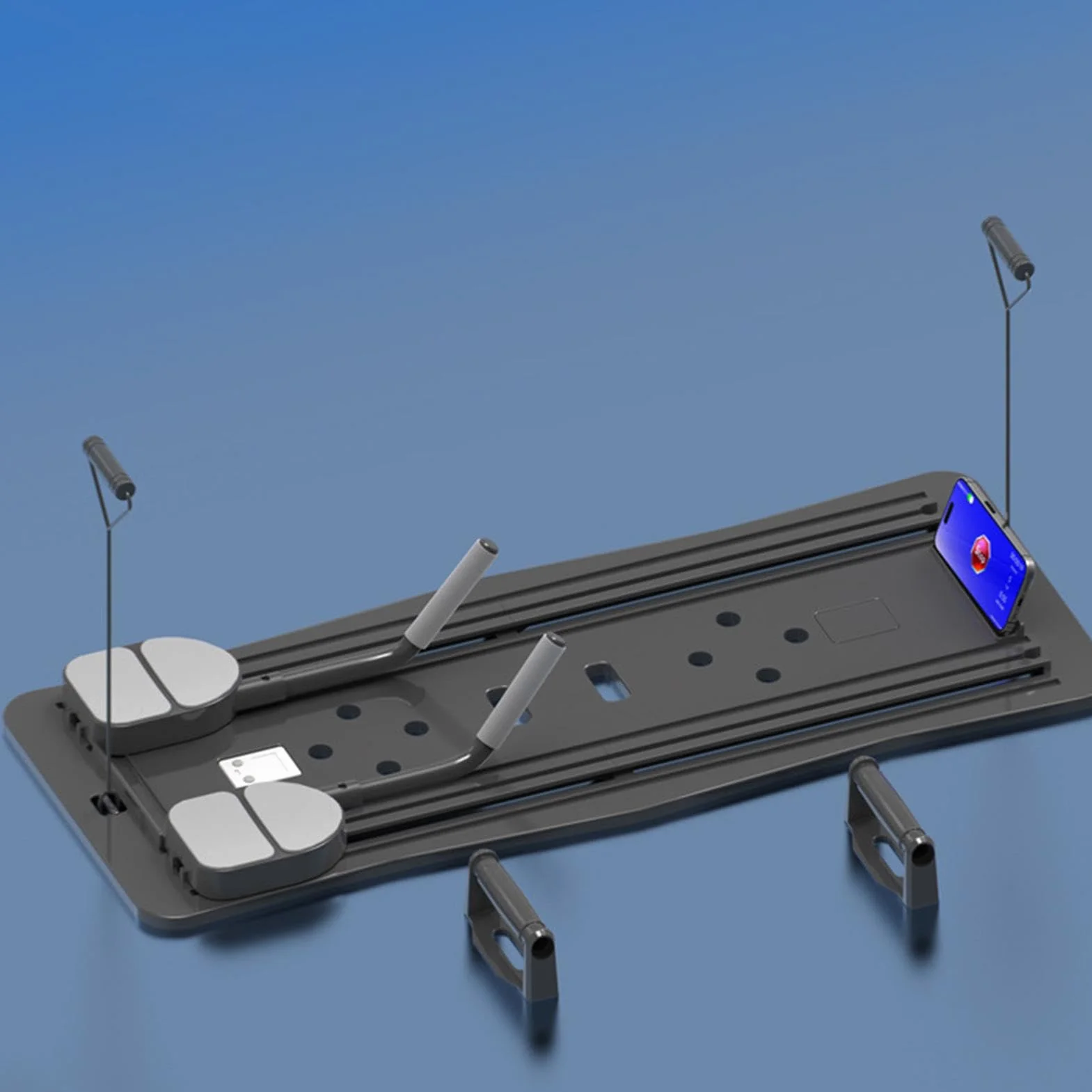 Réformateur de Pilates - Planche de Pilates, machine de Pilates compacte, réformateur de Pilates pliable pour entraînement à domicile, planche d'exercice abdominale Équipement de Pilates à domicile