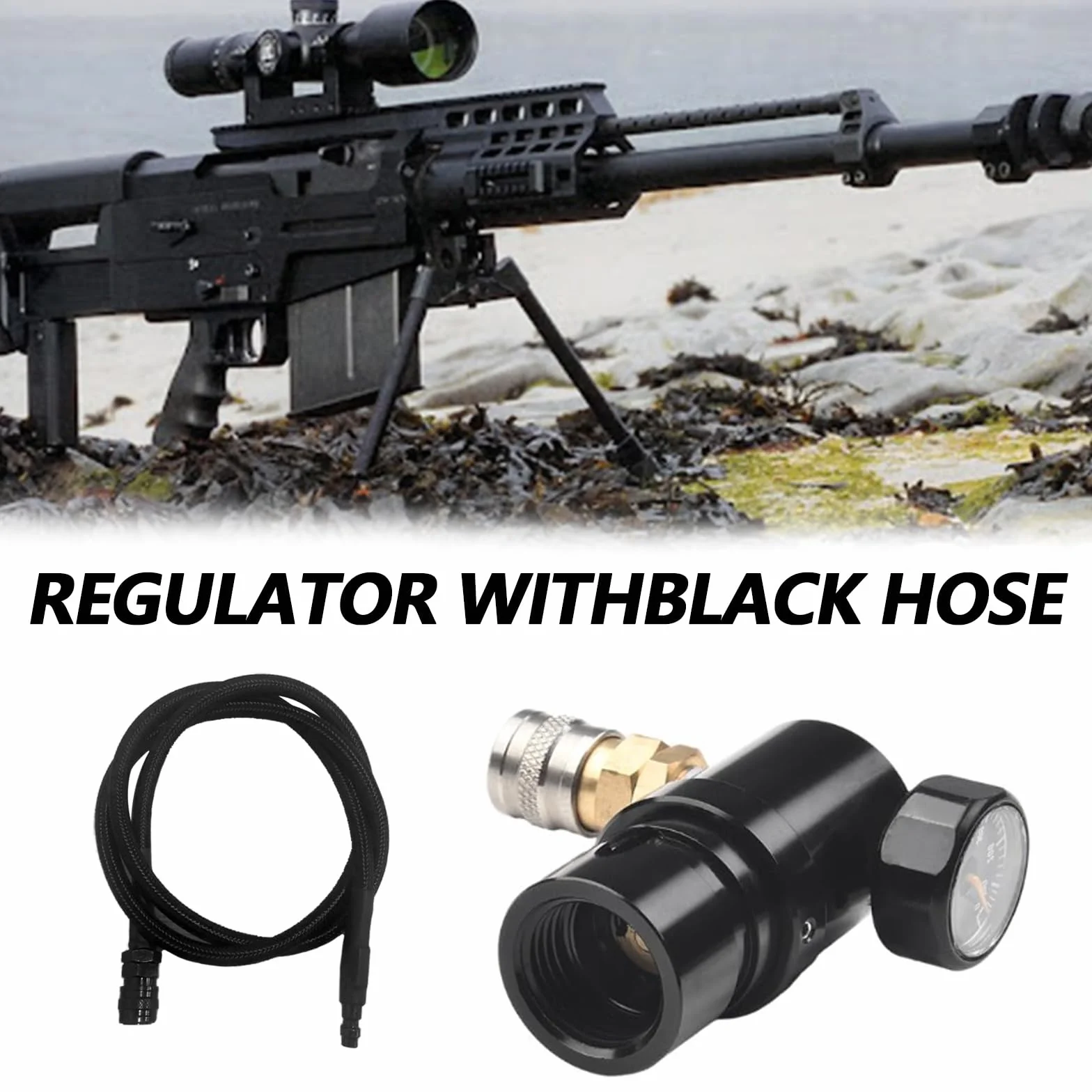 Régulateur De RéServoir D'air De Compresseur D'air Paintball Pcp Régulateur D'air Hpa Micro Mr, Pression De Sortie 40-200 Psi, Régulateur De RéServoir D'air De Paintball Et Indicateur De Valve