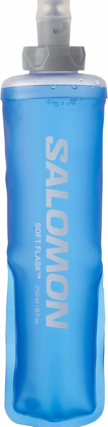 Salomon Soft Flask 250ml/8oz 28 Gourde souple unisexe, Confort, Valve à débit élevé, Simplicité d’utilisation, Bleu