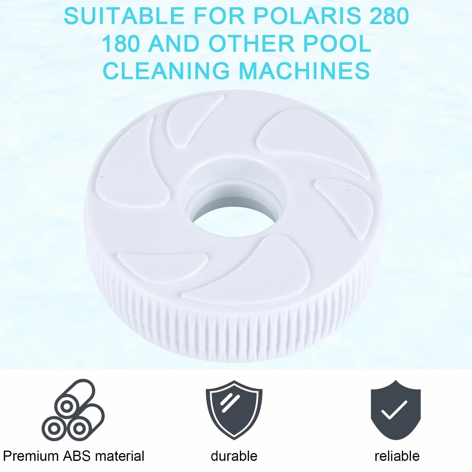 Gosknor Pièce Rechange Roue de Renvoi Nettoyeur de Piscine, Kit d'Essieu Pivotant Compatible Polaris 280 180