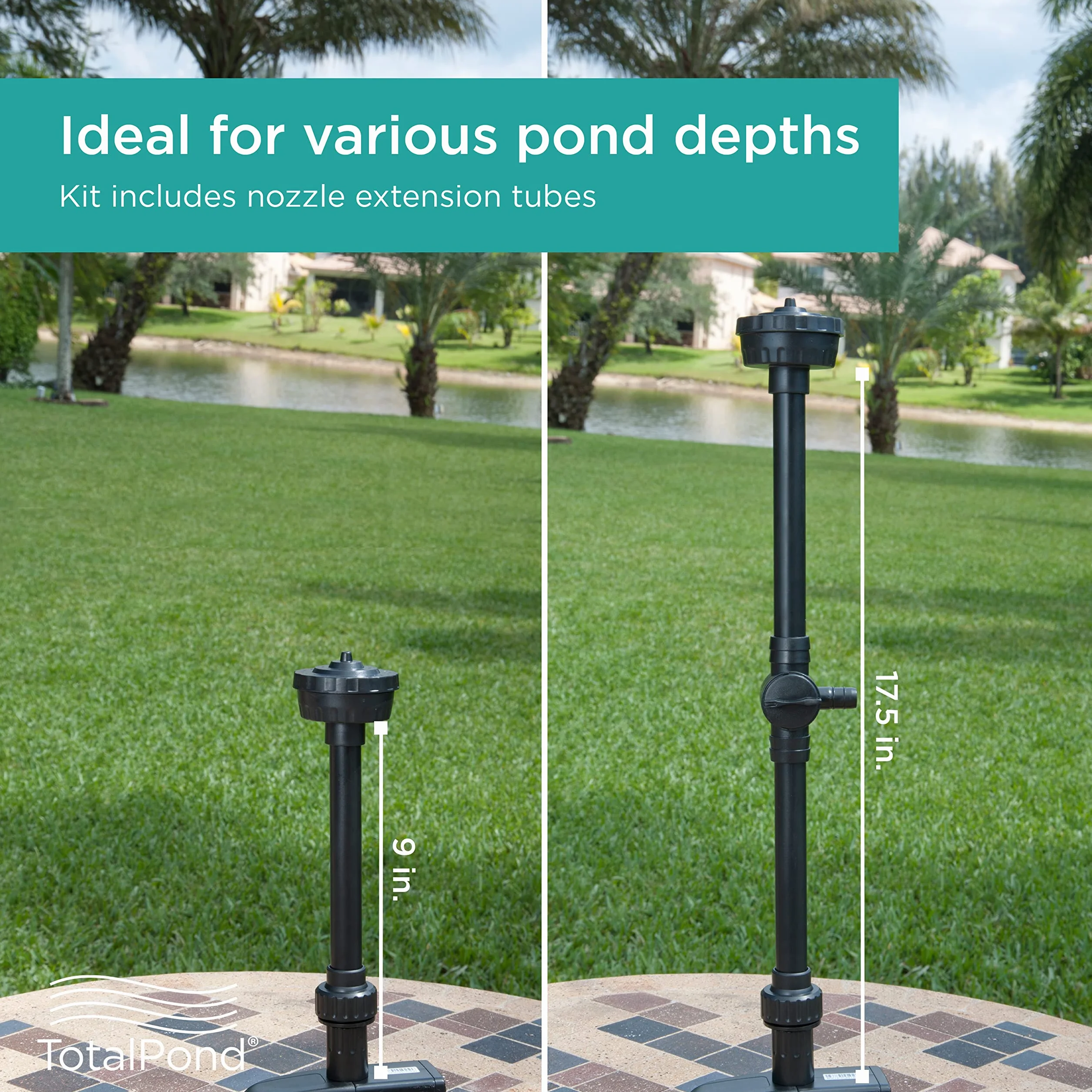 TotalPond N16100 Grand kit de buse pour bassin extérieur jardin