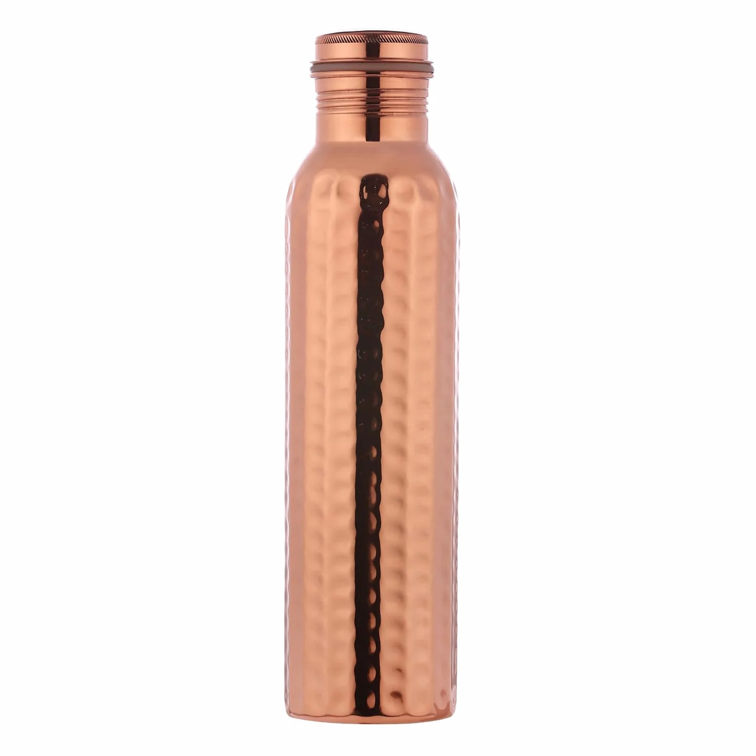 Ancient Impex Gourde en cuivre pur martelé, 1000 ml, sans coutures, étanche, pour bienfaits ayurvédiques