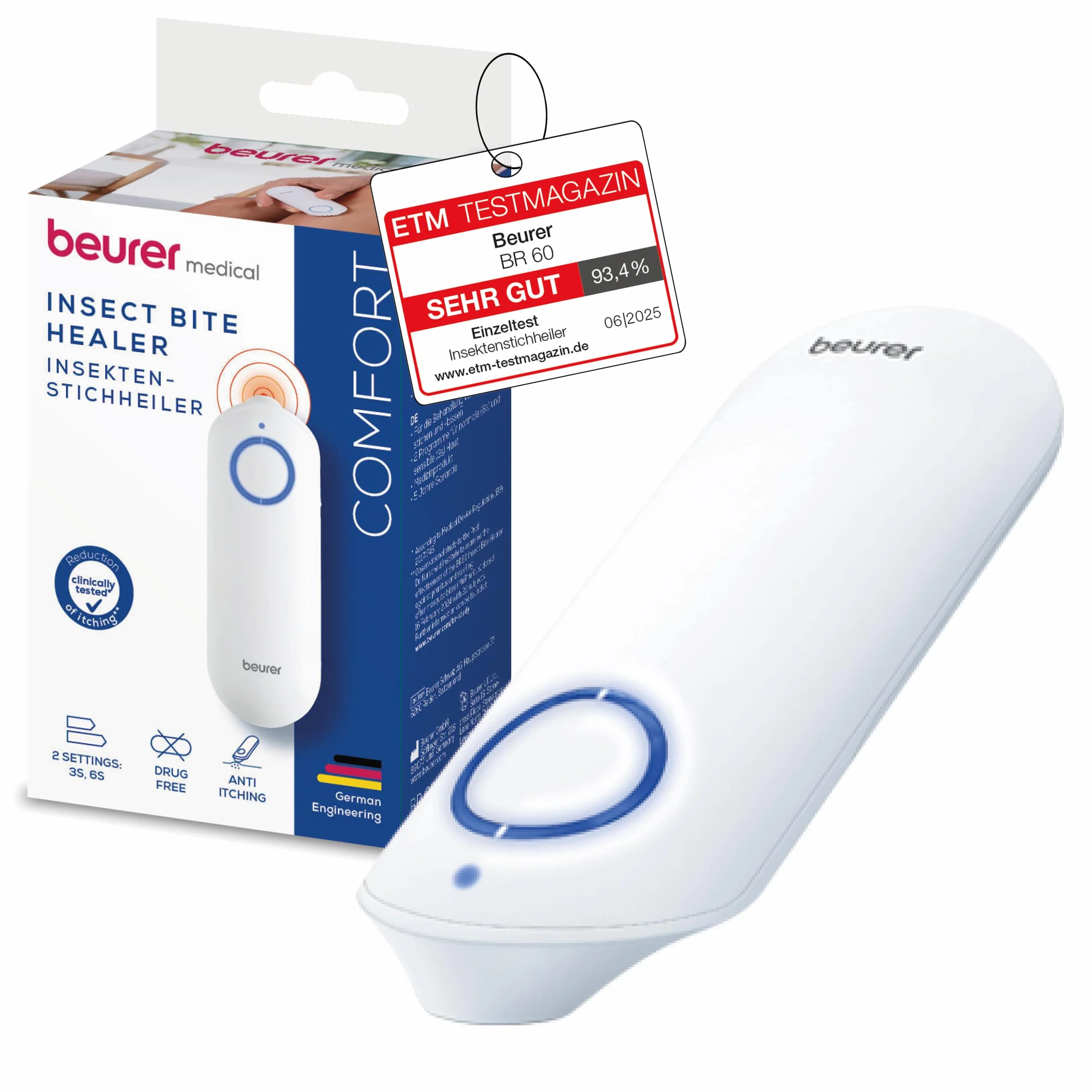 Beurer BiteX Original BR 60 stylo anti moustique chauffant électrique contre piqûres