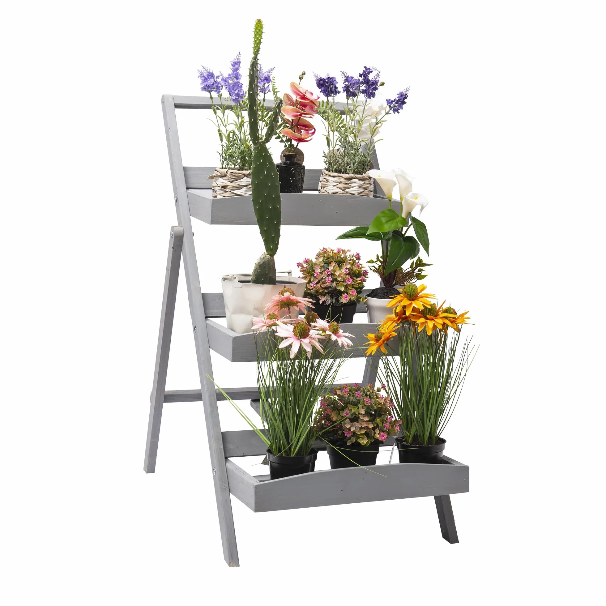 WERKA PRO Étagère de Jardin en Bois 66,5x50,2x79,5cm