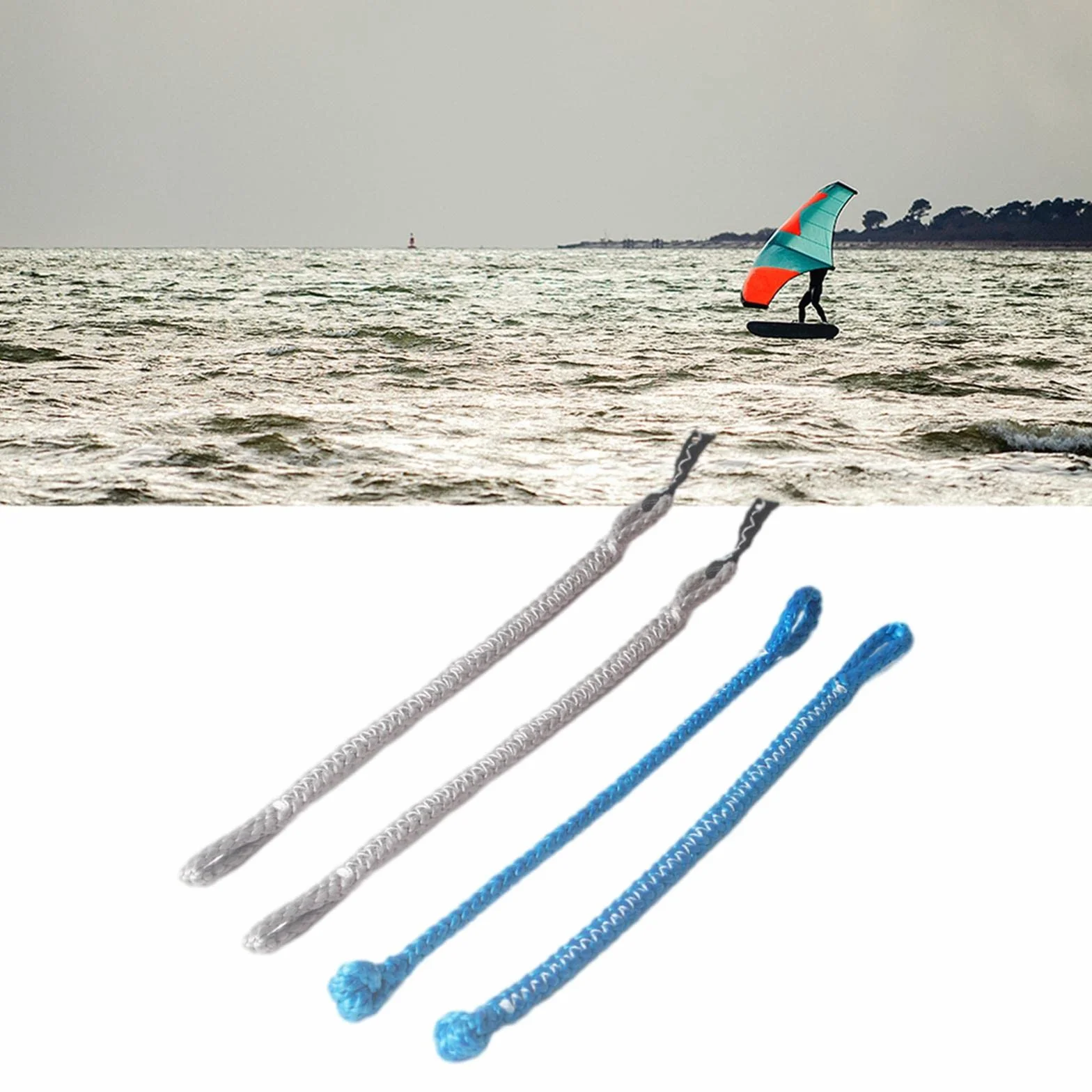 Queues de cochon universelles pour kitesurf 1000 kg Rouge Bleu
