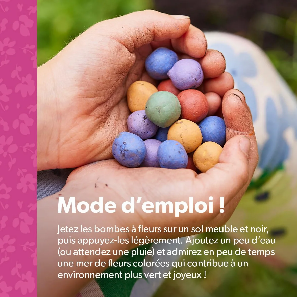 MRS Flower Bombs Originals 50x Bombes de graines biologiques fleurs sauvages