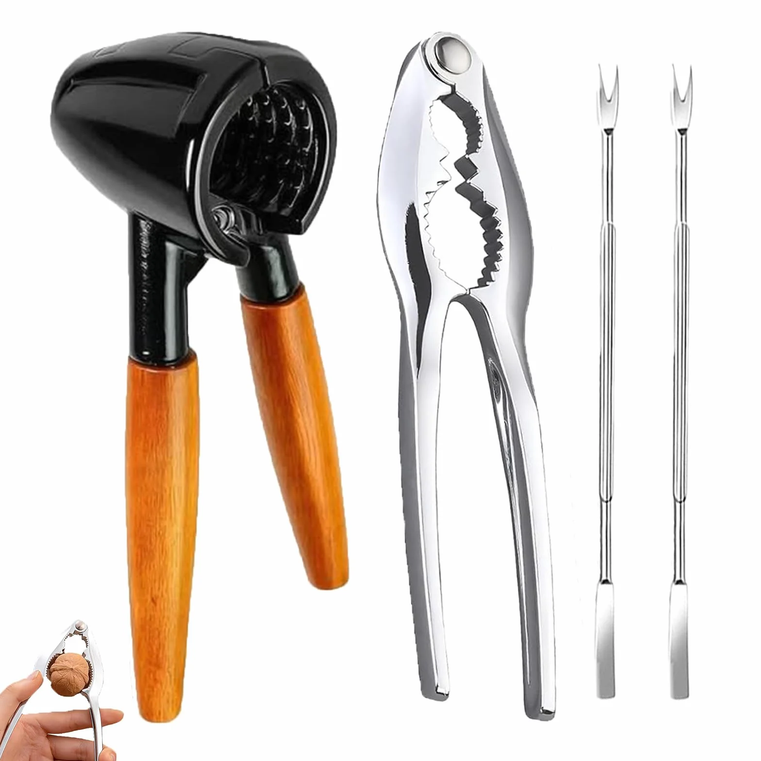 Casse-Noix Professionnel Acier Inoxydable pour Noix Amandes Noisettes