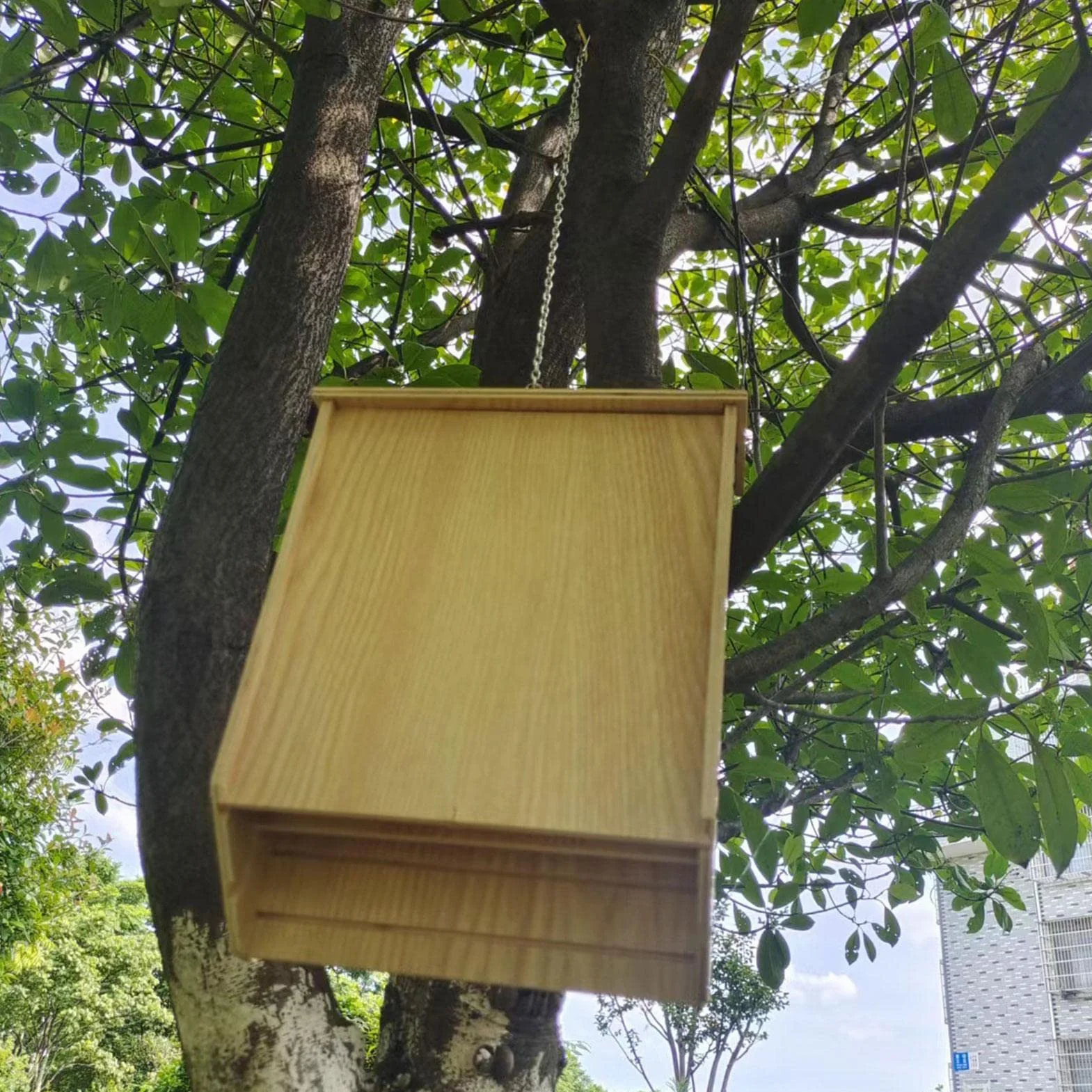 Grand nichoir pour chauve-souris extérieur, abri vissé non traité été hiver