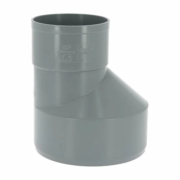 Réduction excentrée PVC mâle-femelle Ø160-100