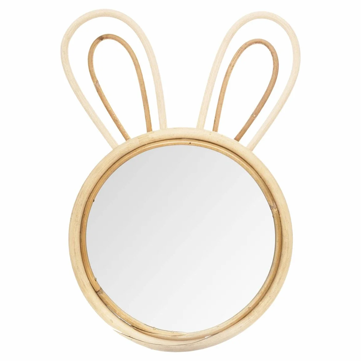 Atmosphera Miroir Enfant Lapin Bambou 24x38 cm