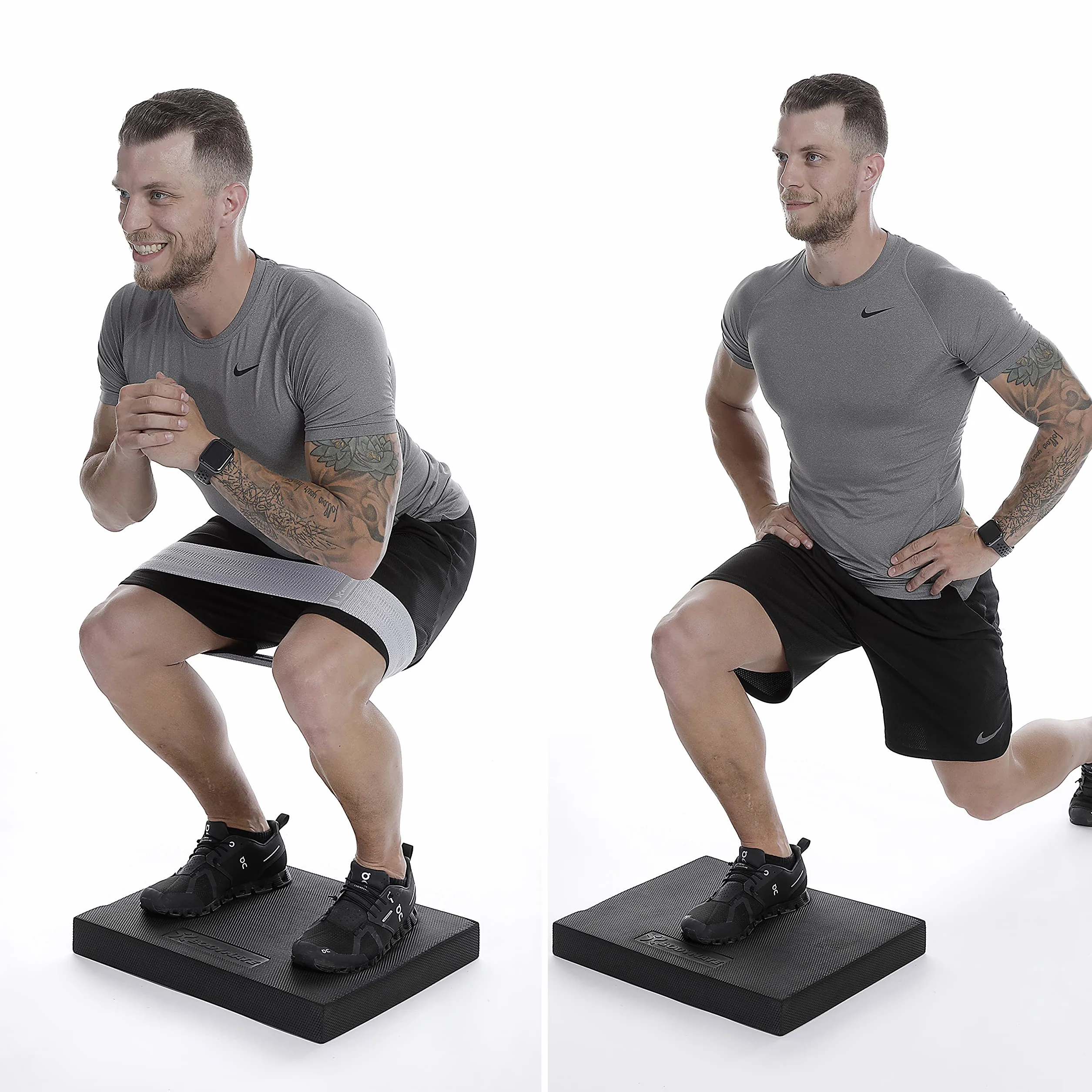 BODYMATE Tapis d'équilibre/Coussin d'équilibre/Balance Pad - Mobilité, équilibre, rééducation + Fitness, Yoga & Pilates - Différentes Tailles et Couleurs