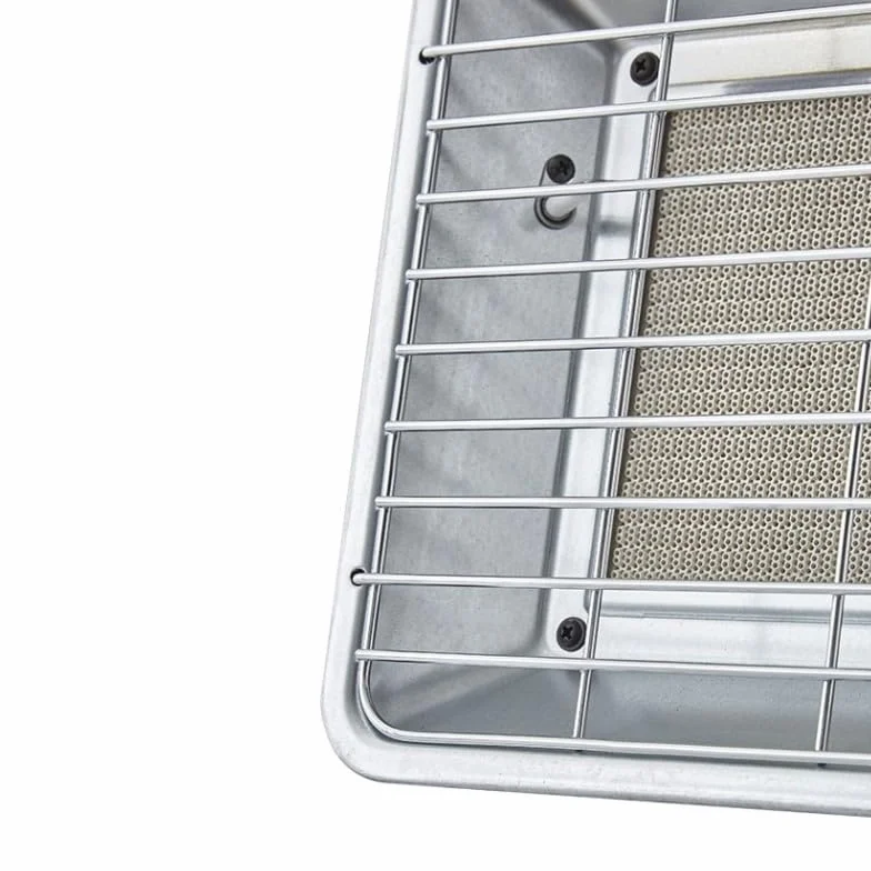 FAVEX Radiant de chantier au gaz 3500W Brûleur céramique infrarouge Acier