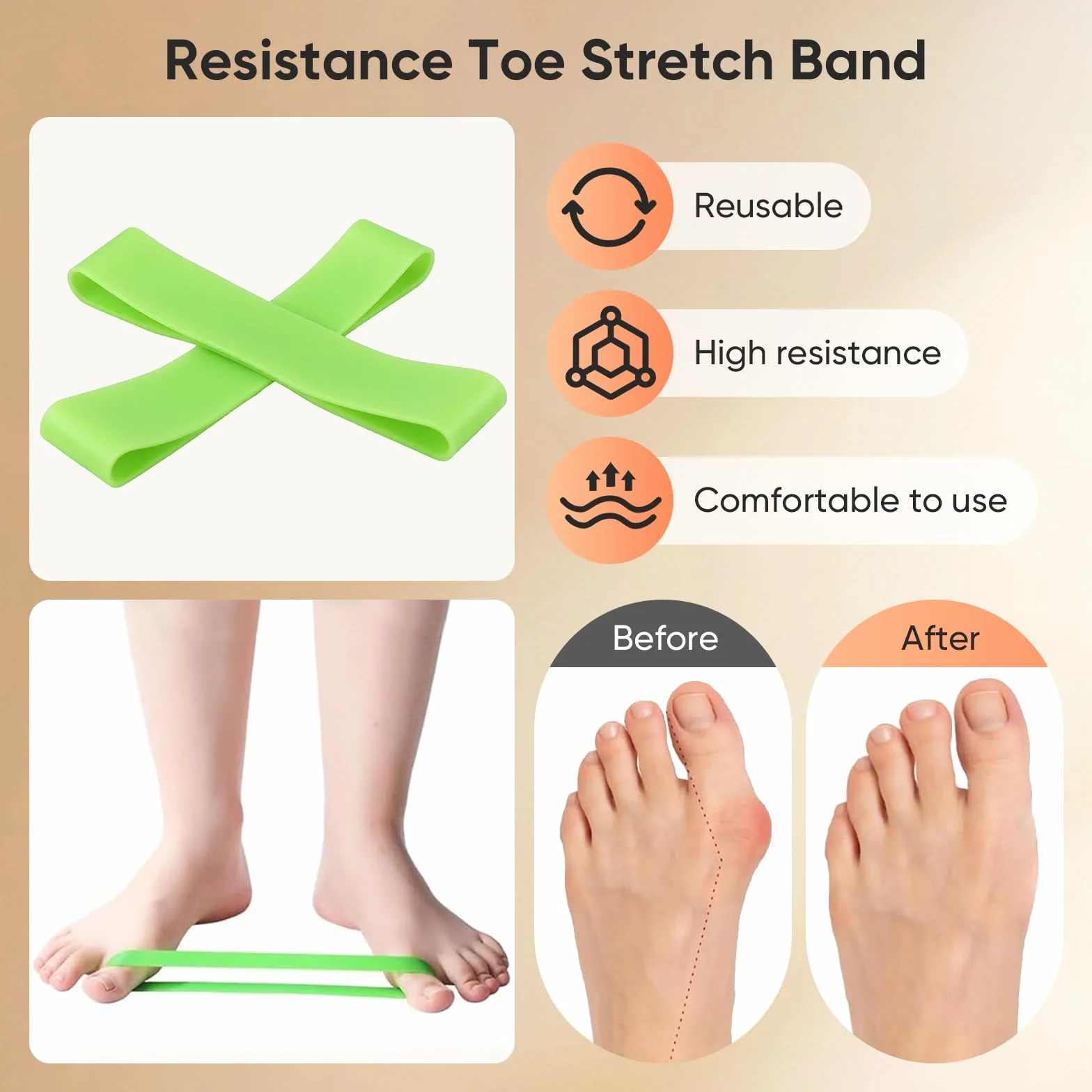 Planche d'Équilibre en Liège avec Rouleau, Ballon Massage et Bandes de Résistance pour Pieds