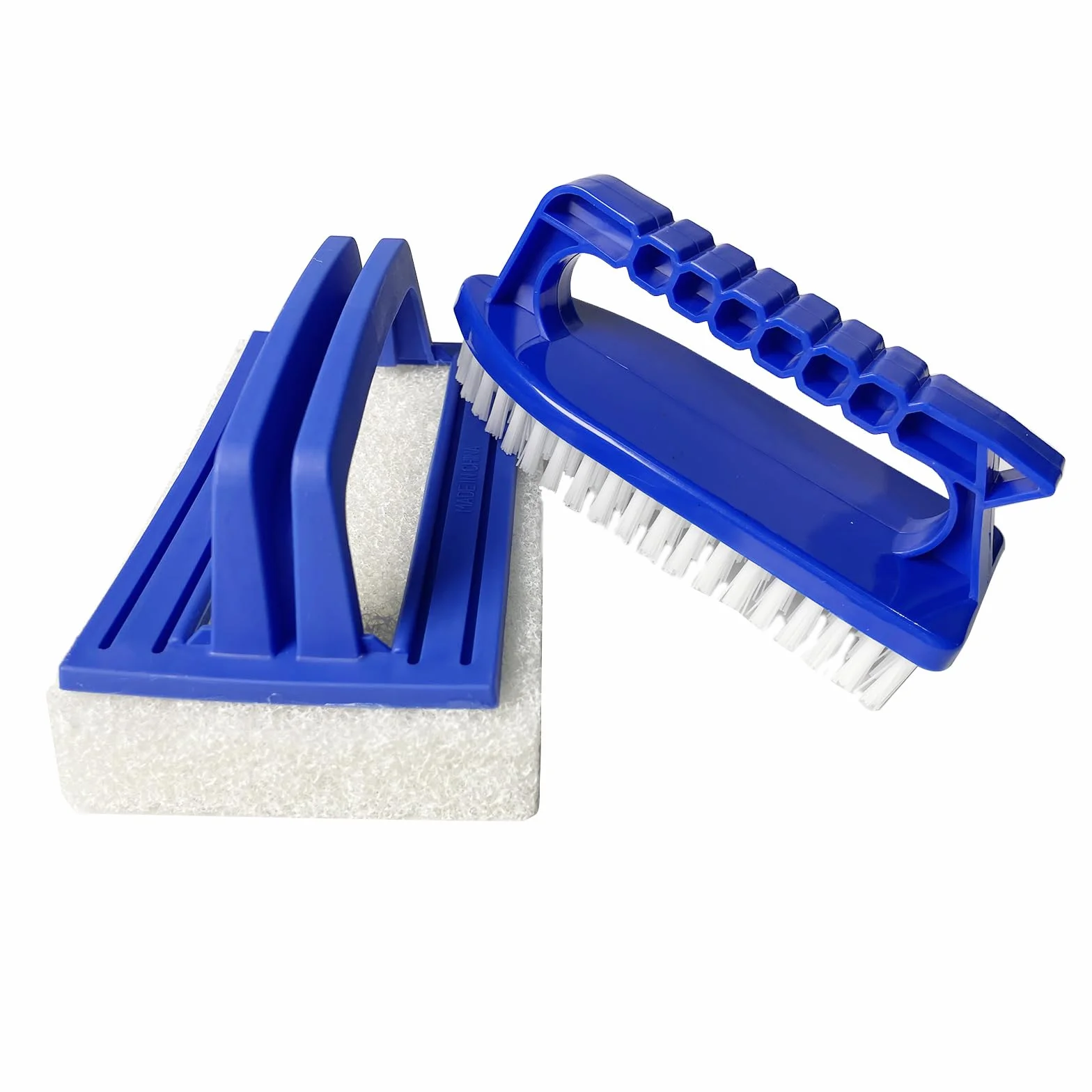 Brosse de Piscine 2 Pcs - Outil de Nettoyage avec Manche Plastique