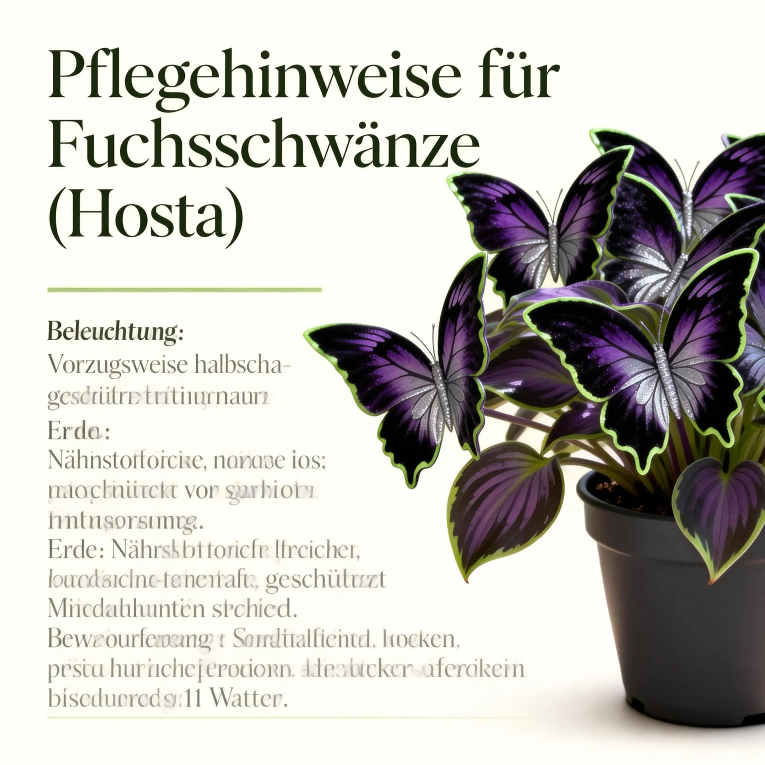 Hosta résistant au froid, Hosta papillon, Funkia, rhizome, culture de jardin