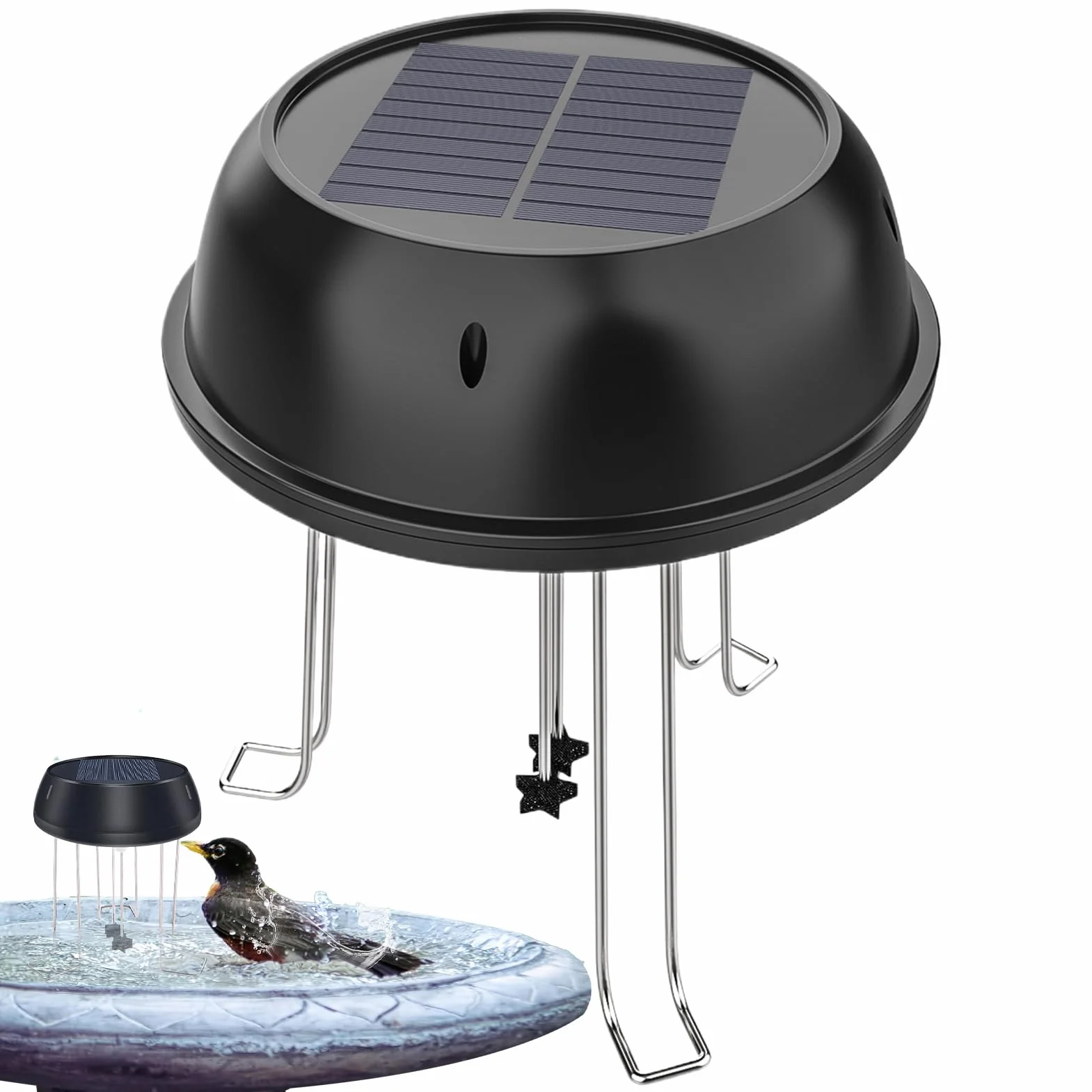 Pompe de circulation d'eau solaire 0.5 W pour bain d'oiseaux, décoration d'étang de jardin