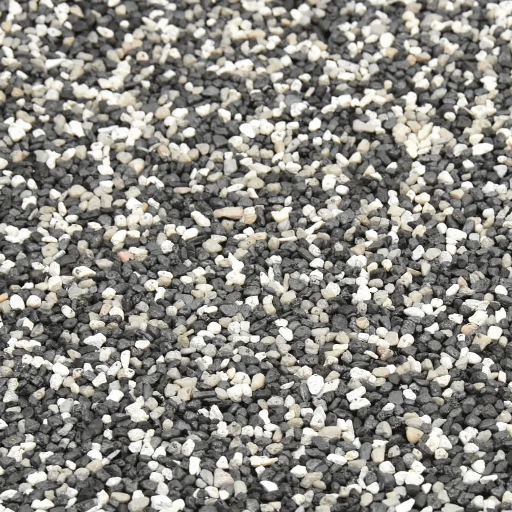 Tomostar Revêtement de Pierre Tapis Gravillonnée Gris 200x100 cm