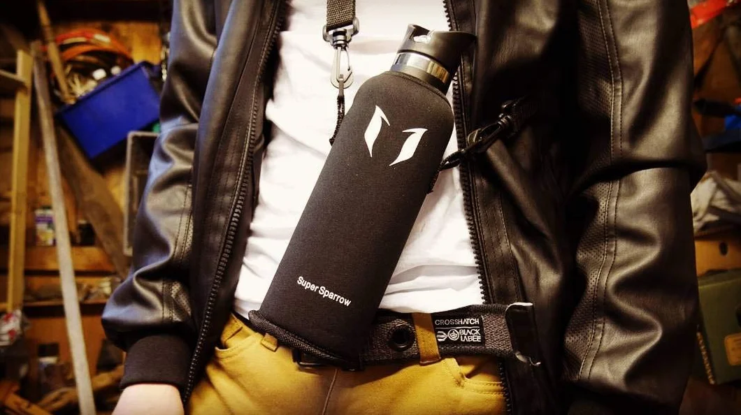 Super Sparrow Original Spare Parts - Sac de Bouteille d'eau Empilable de Deux Sortes - Convient pour 350ml/500ml/620ml/750ml/1000ml - Ajustable, sans BPA, Non toxique - Sac de Bouteille de Boisson