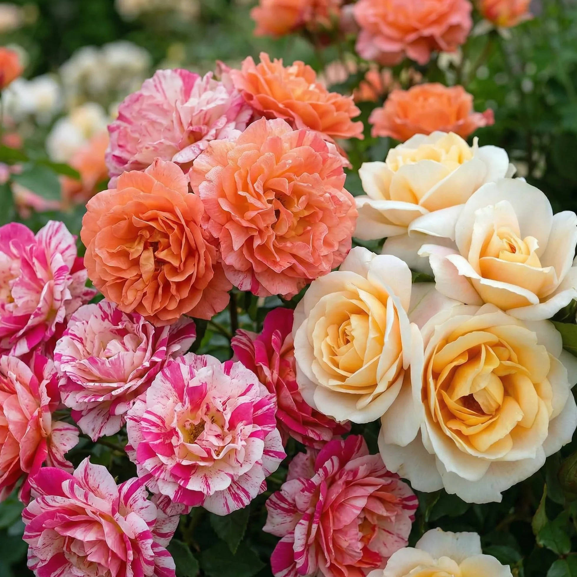 Rose Collection 3 Plantes Fleurs à Planter Exterieur Parfumées Vivaces Résistantes Plantes de Hollande Mélange Coloré