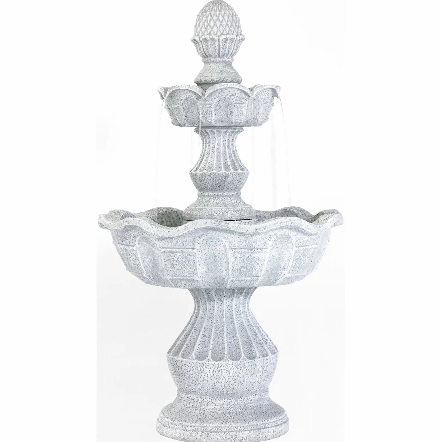 Fontaine de Jardin STILISTA modèle Athene Aspect Pierre 50 x 48 x 85 cm avec Pompe