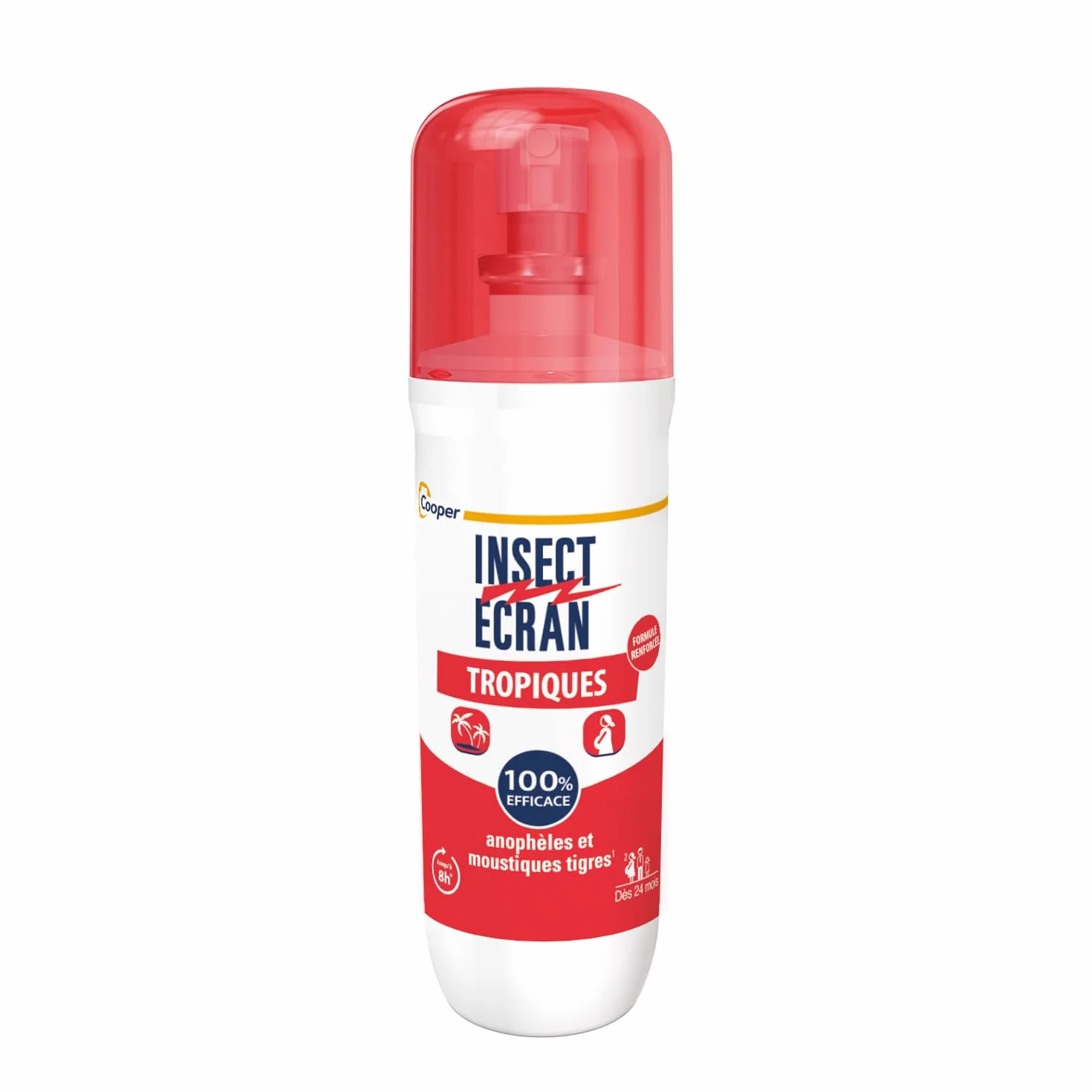 Spray répulsif anti-moustiques 75 ml Protection piqûres 8h