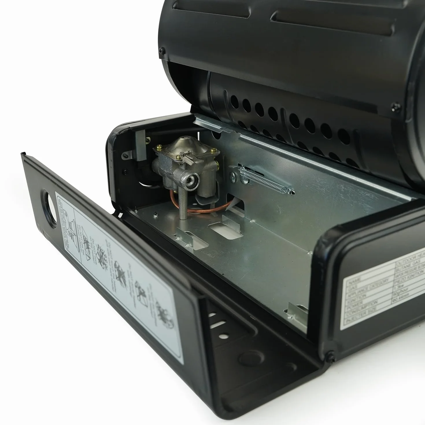 Chauffage à gaz portable réglable avec 4 cartouches de gaz pour terrasse