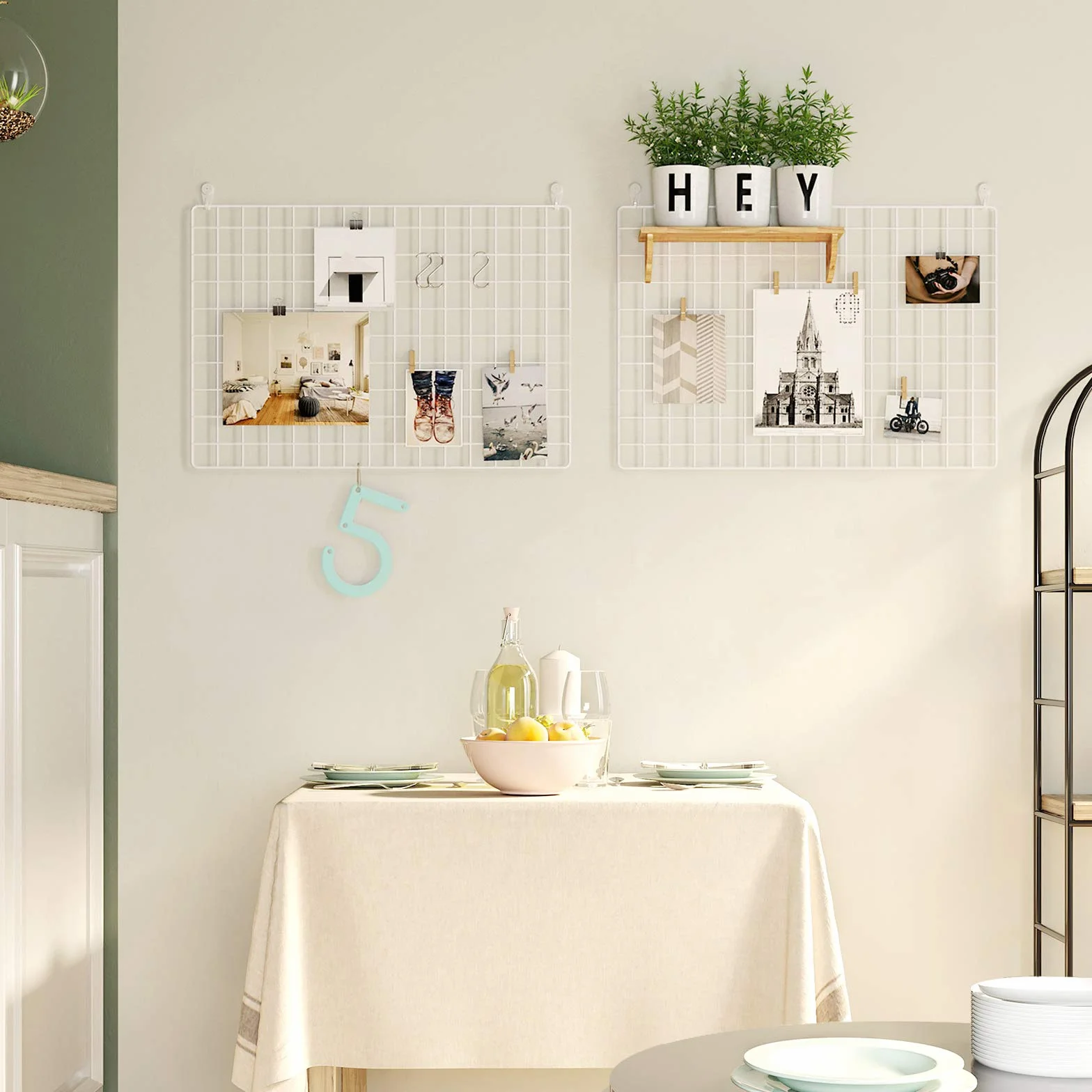 SONGMICS Cadre photo mural 65 x 45 cm Lot de 2 Blanc LPP02W