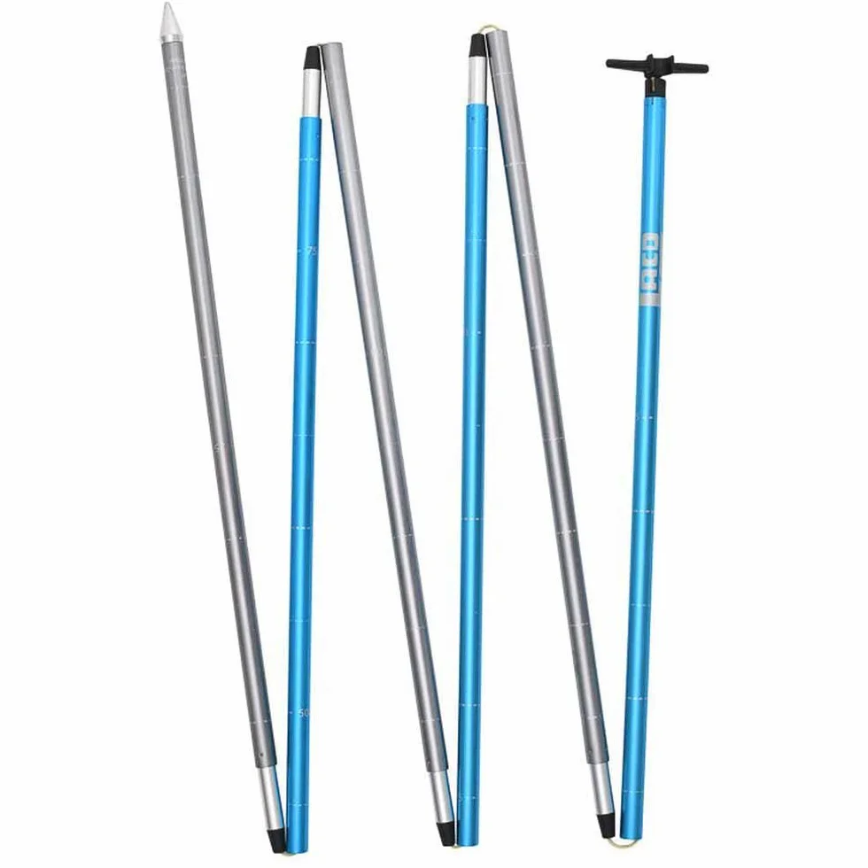 LACD Avalanche Probe Express 2.0 Sondes à Neige Adulte Unisexe, Bleu/Argent, 240