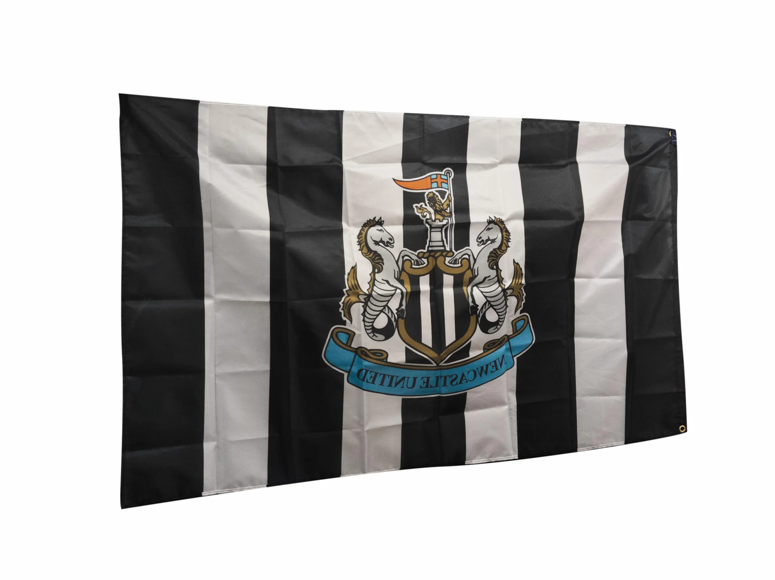 Hy-Pro Drapeau sous licence officielle Newcastle United F.C. 1,5 x 0,9 m – NUFC, drapeau de football, Newcastle F.C., marchandise Newcastle United, cadeau Newcastle United