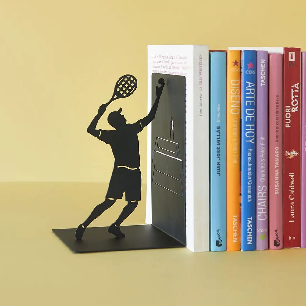 Balvi Serre-Livres Match Ball Couleur Noir Soutien aux Livres de bibliothèque