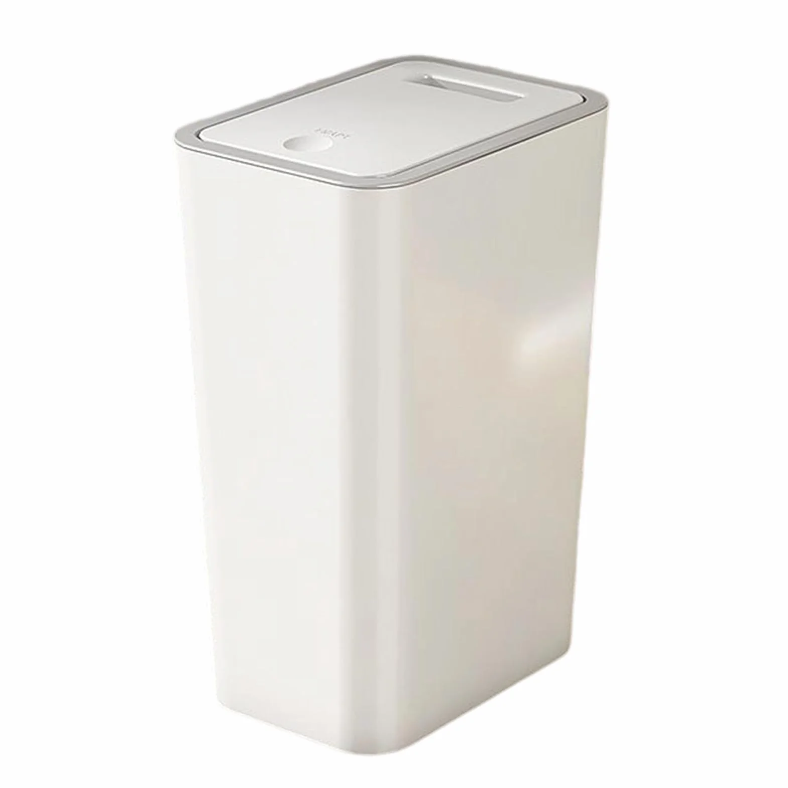 Poubelle de Cuisine avec Couvercle 10 Litres Compacte Étroite pour Maison Bureau