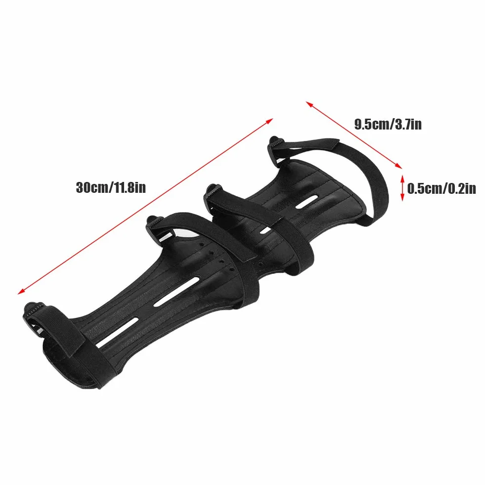 Armguard de tir à l'arc en cuir de protection de l'avant-bras réglable pour la chasse