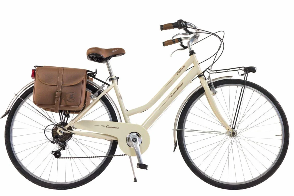 Via Veneto By Canellini Vélo VTC vintage femme acier crème