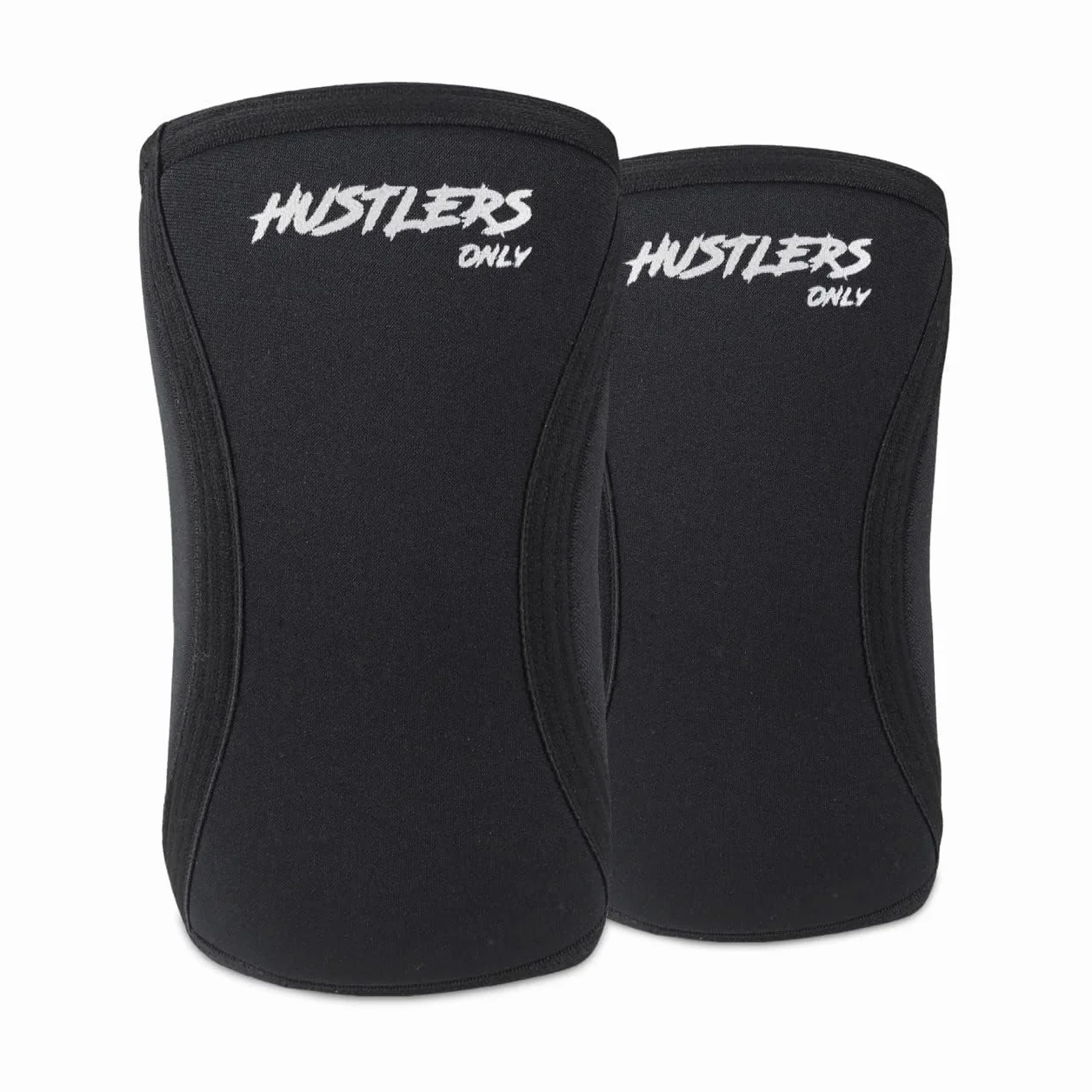 Hustlers Only Coudières d'haltérophilie en néoprène de 5 mm pour soulager instantanément les douleurs articulaires, coudières pour la gym, le fitness et l'entraînement. (M, noir)