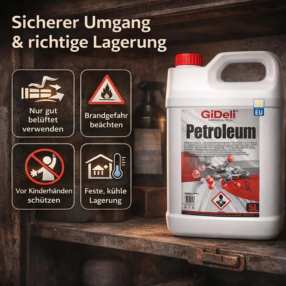 Huile de lampe pétrole 5 L GiDeli combustible haute pureté faible odeur