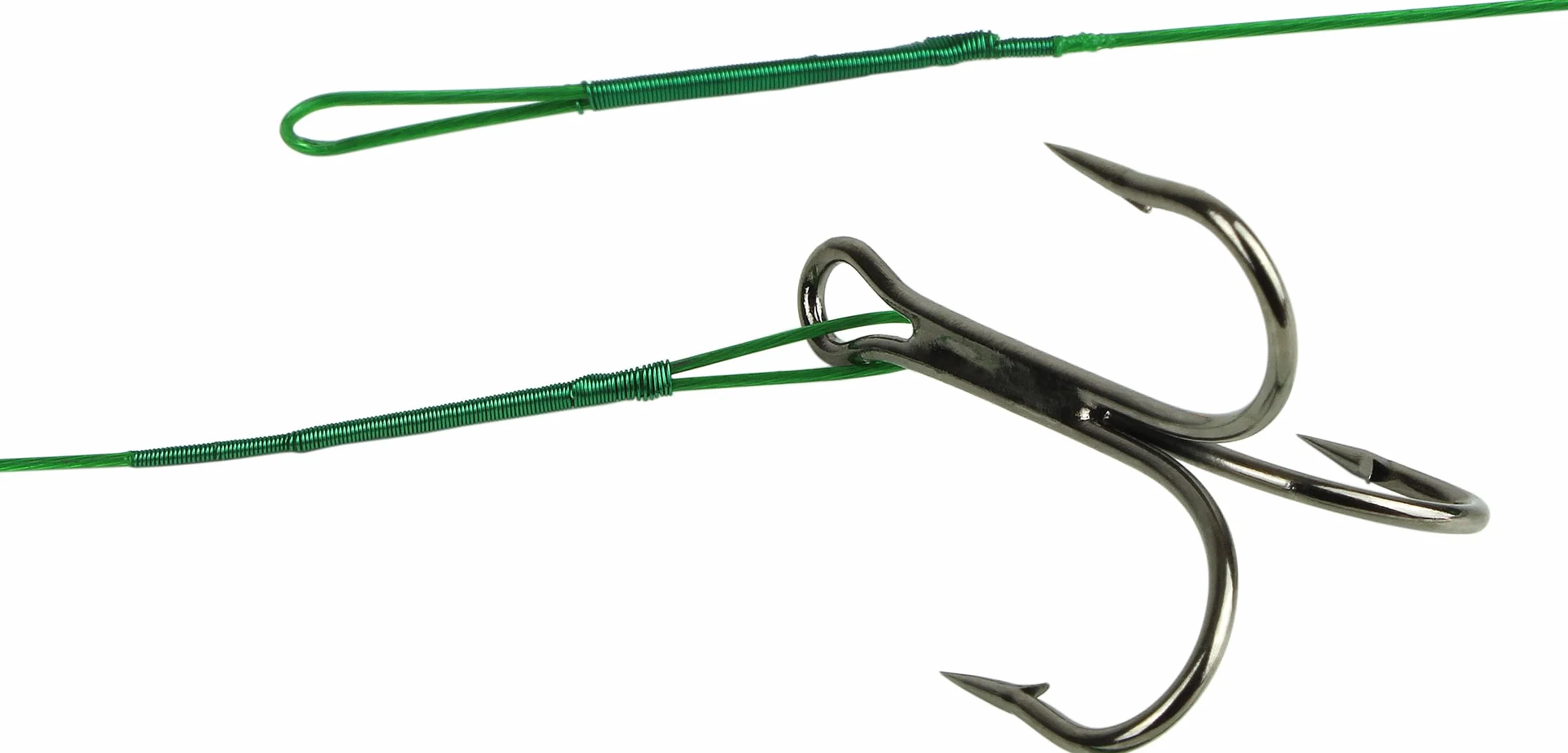 Storfisk fishing & more 30 bas de ligne en acier (15 cm, 20 cm, 25 cm) avec triple pour la pêche des poissons carnassiers