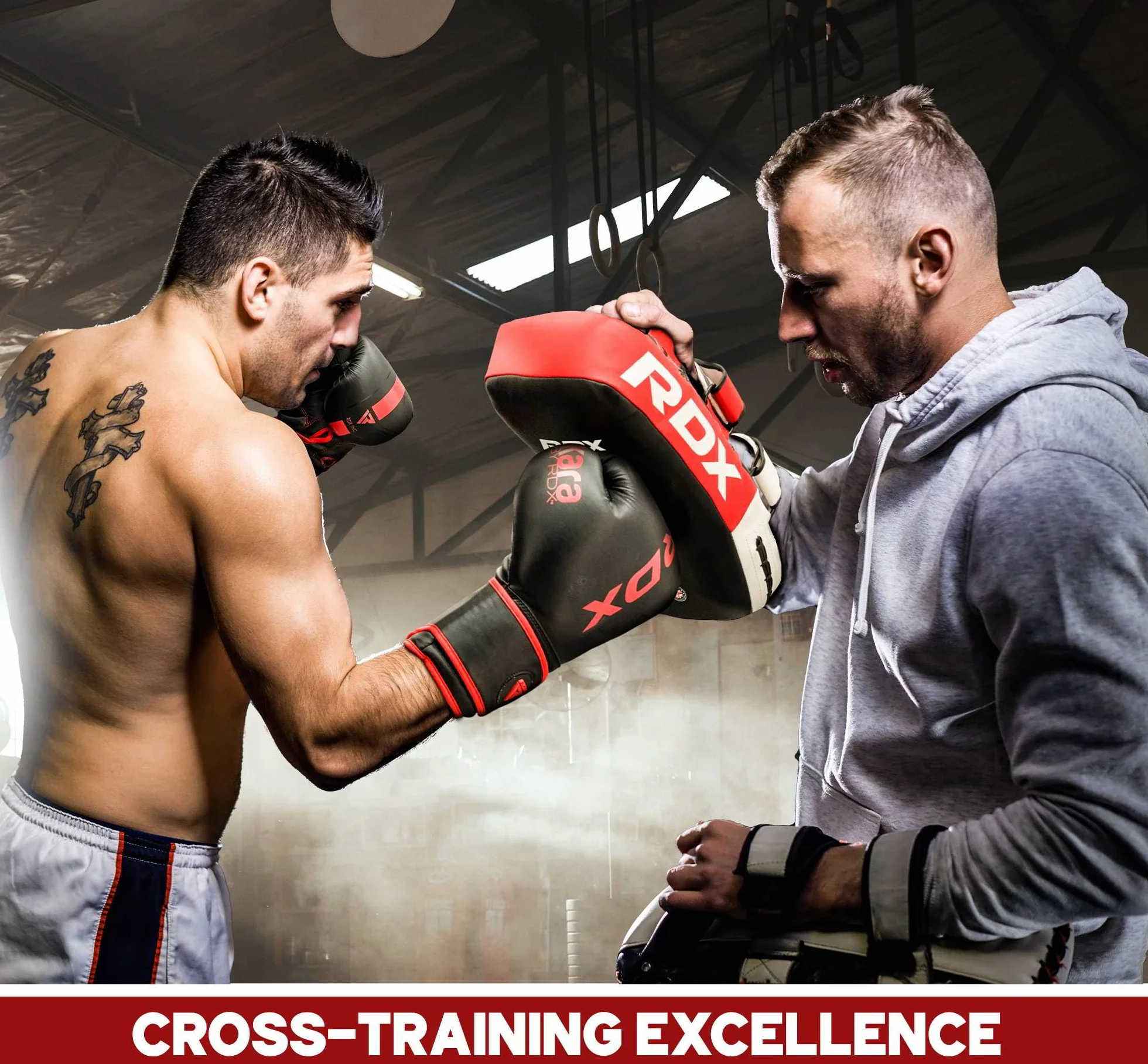 RDX Bouclier de Frappe Pao Boxe Thai Pads, Incurvé Bouclier MMA Coups de Pied Pattes d'ours, Entraînement De Frappe Kickboxing Arts Martiaux Karate Taekwondo Punching Cible (1 PCS Vendu comme Unique)