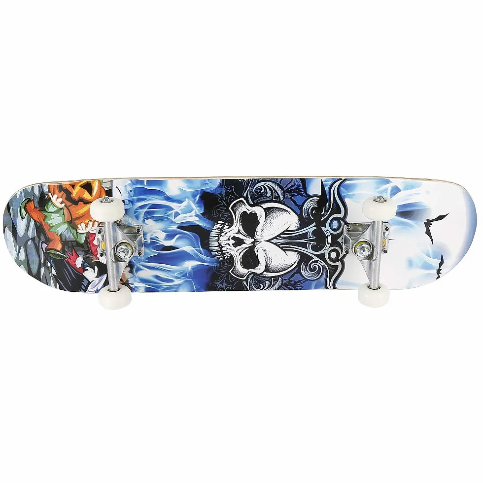 Skateboard Complet pour Enfants, Adolescents et Adultes, débutants, Double Kick Maple Deck Concave Cruiser Skateboard avec Outil en T