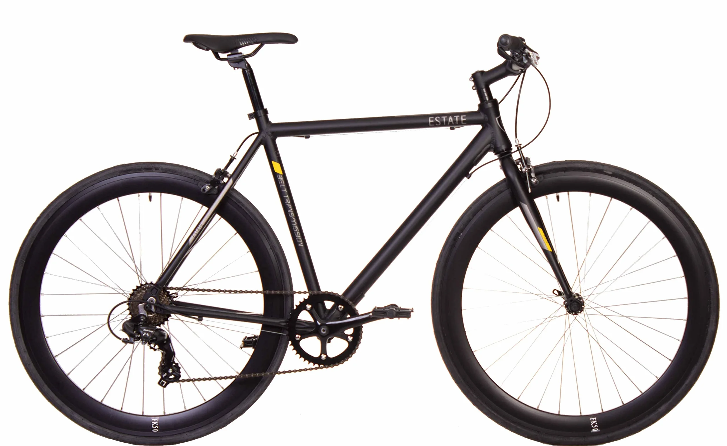 Vélo de route Urbain 700c Shimano 7 vitesses cadre aluminium guidon plat