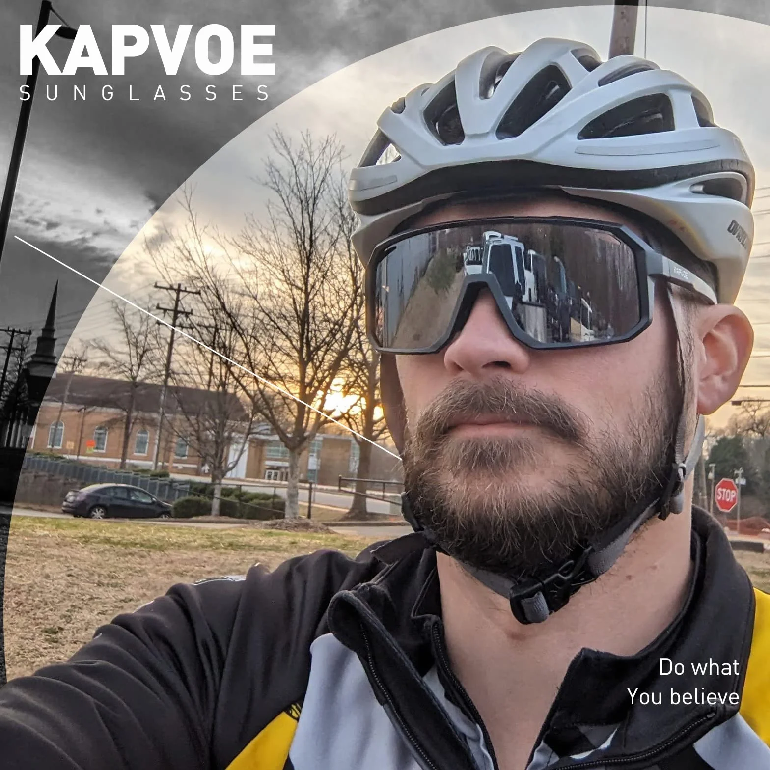 KAPVOE Lunette de Cyclisme Polarisées Homme Lunette VTT Femme Lunette Velo Lunette Course à Pied Lunette de Soleil Sport Lunette Velo Route Lunette de Soleil PêChe Course Conduite 3 Lentilles TR90