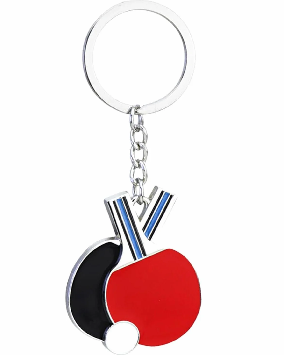 1 porte-clés tennis de table, porte-clés sport, pendentif de clé, amoureux du tennis de table, pour les amis, la famille, les amoureux, pour les clés, les sacs à dos