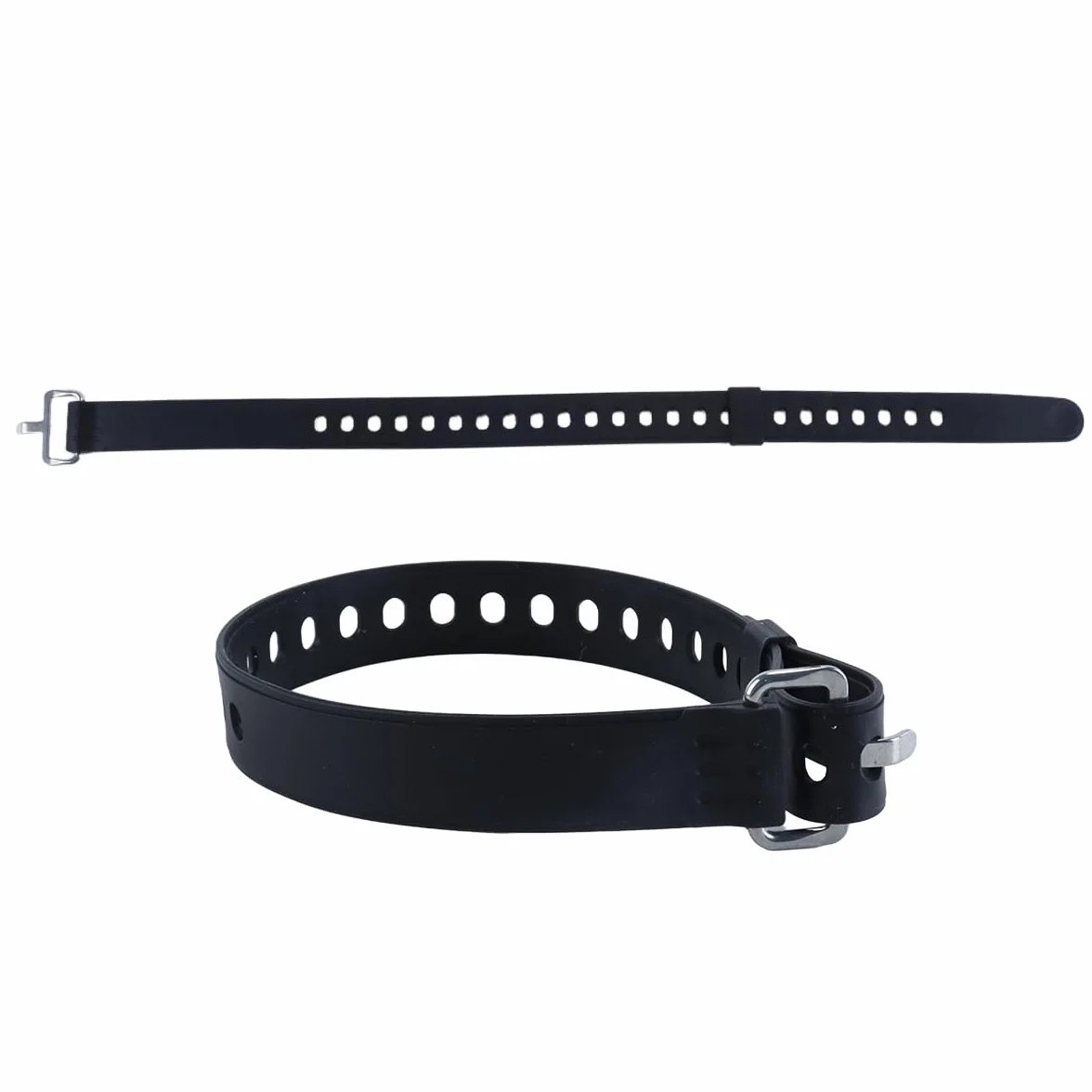 Lot de 4 sangles réglables pour raquettes à neige, pour snowboard, patins, randonnée et sports de plein air (noir)